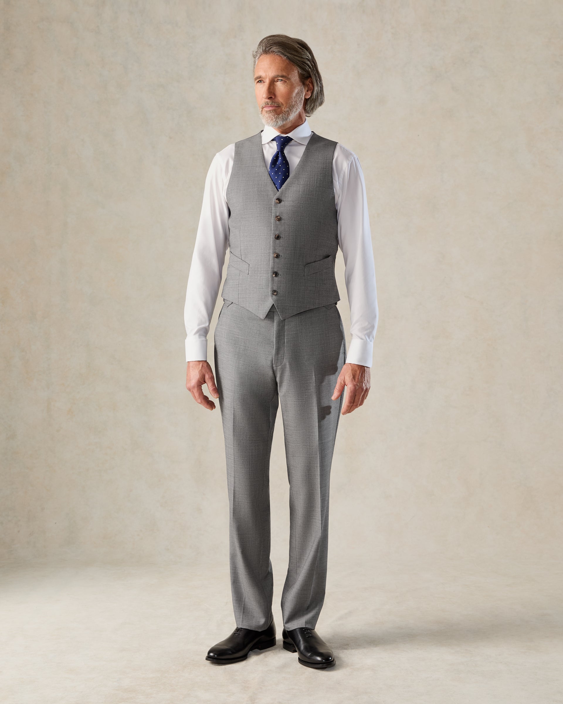 Torlese Grey Single Breasted Virgin Wool Morning Suit
