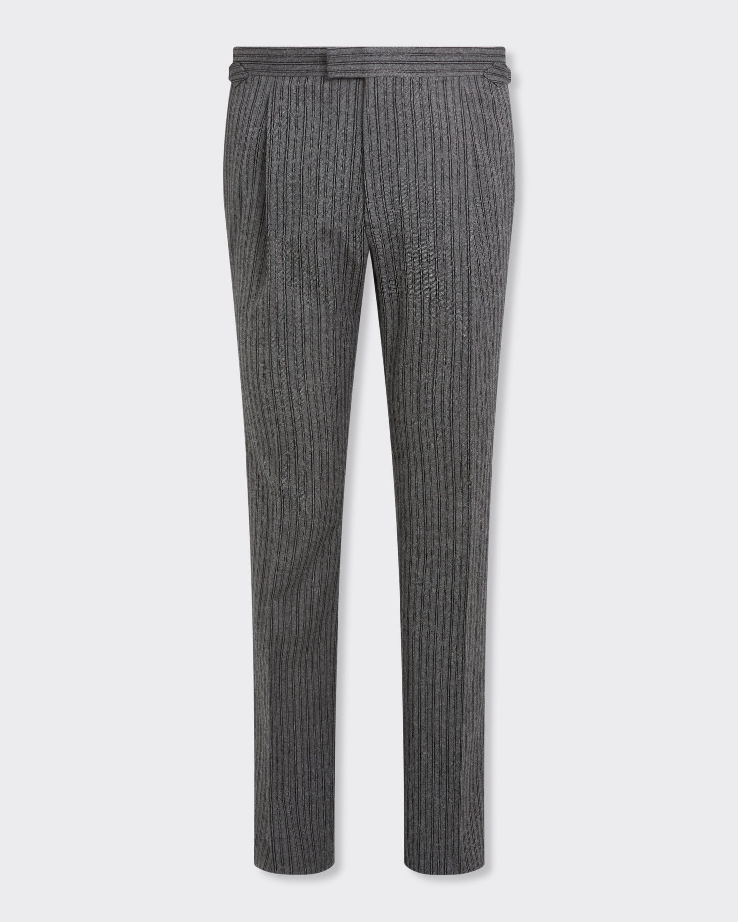 Gladstone Morning Stripe Wool Dress Trouser Grey