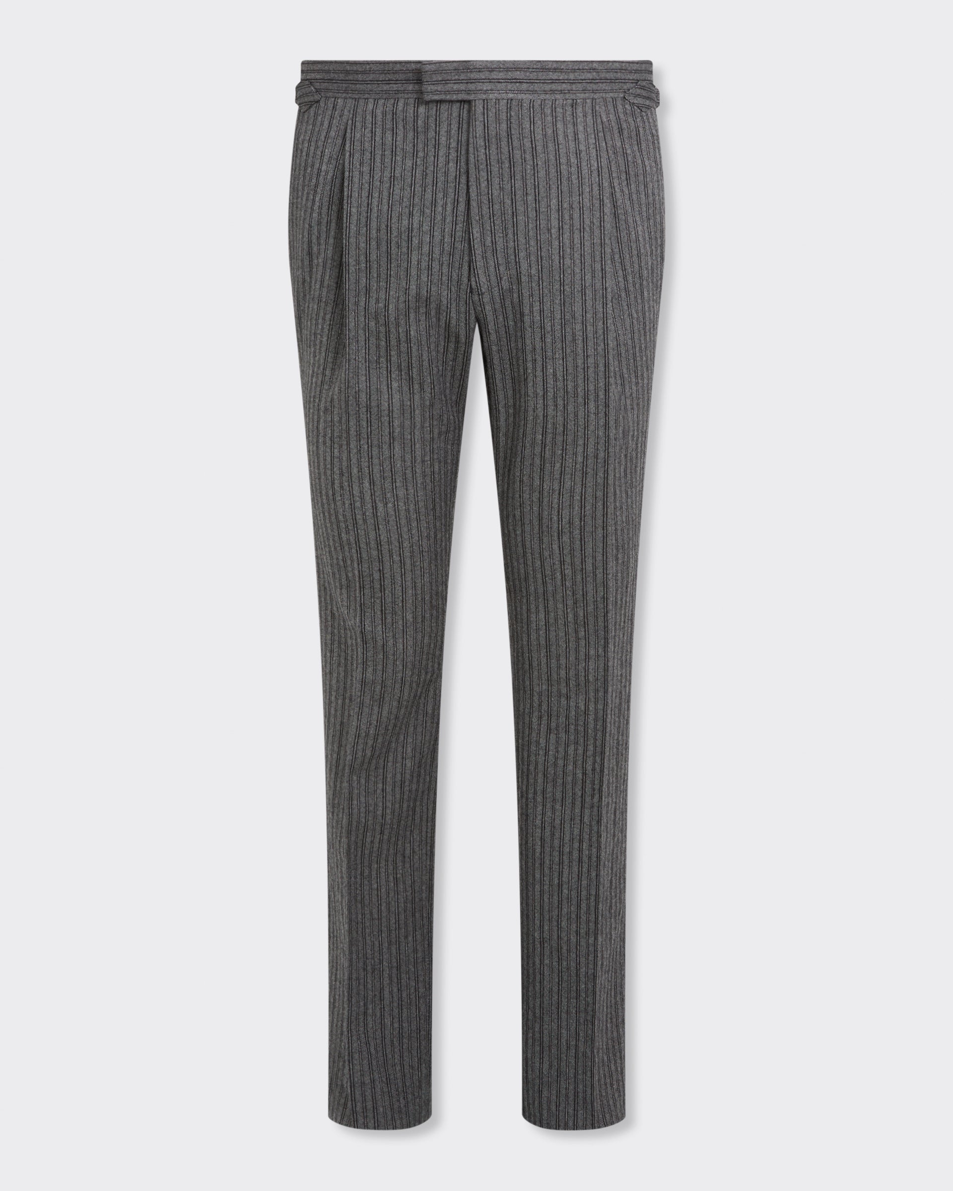 Gladstone Morning Stripe Wool Dress Trouser Grey