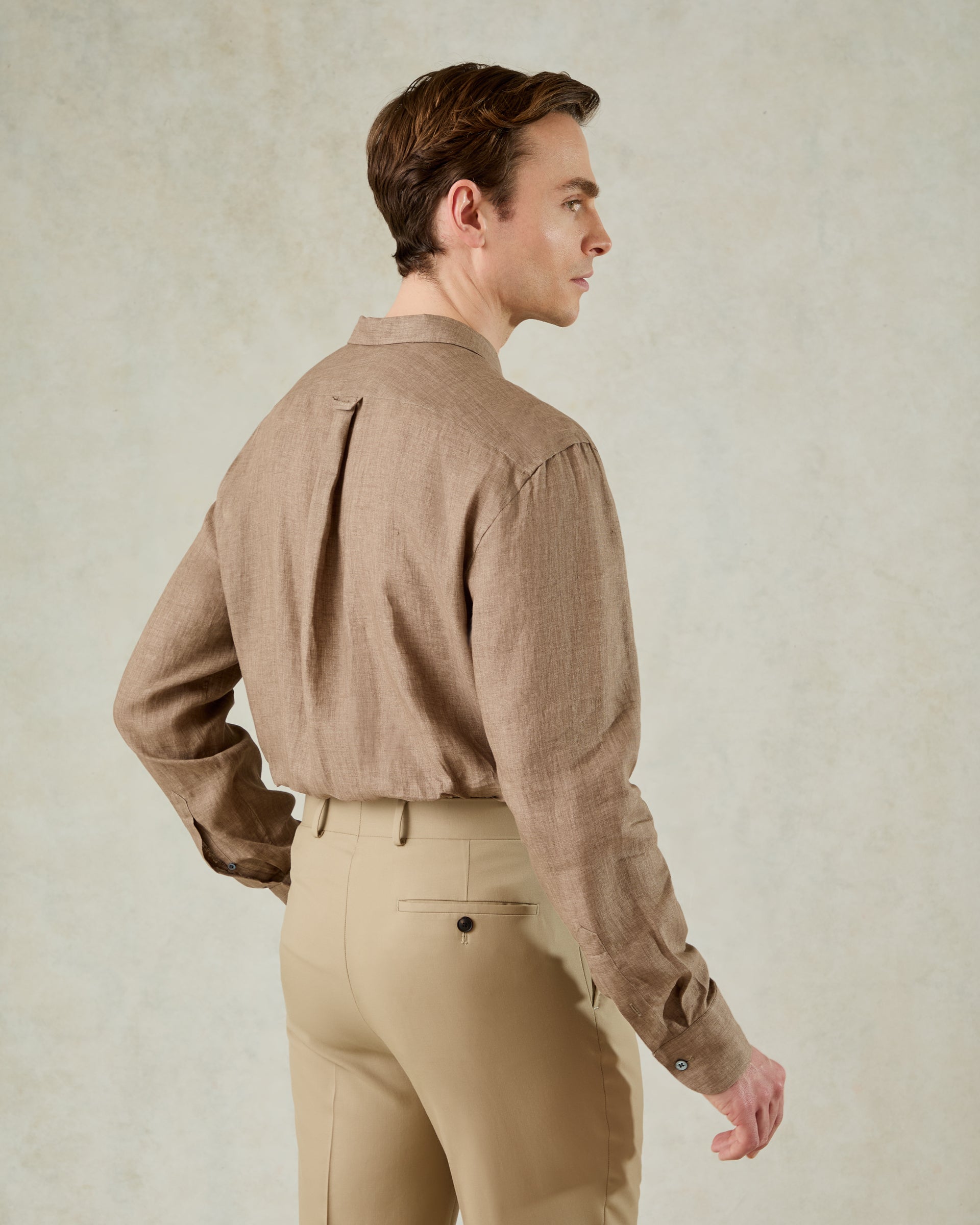 Bristow Linen Cuban Collar Shirt