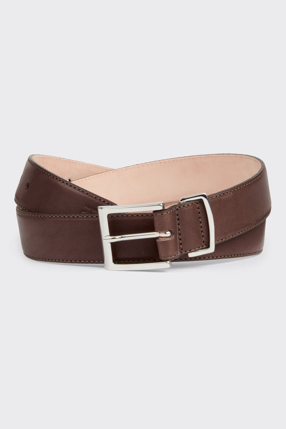 Streeton Leather Formal Belt Brown