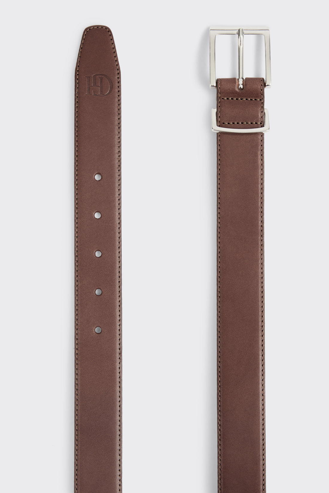 Streeton Leather Formal Belt Brown