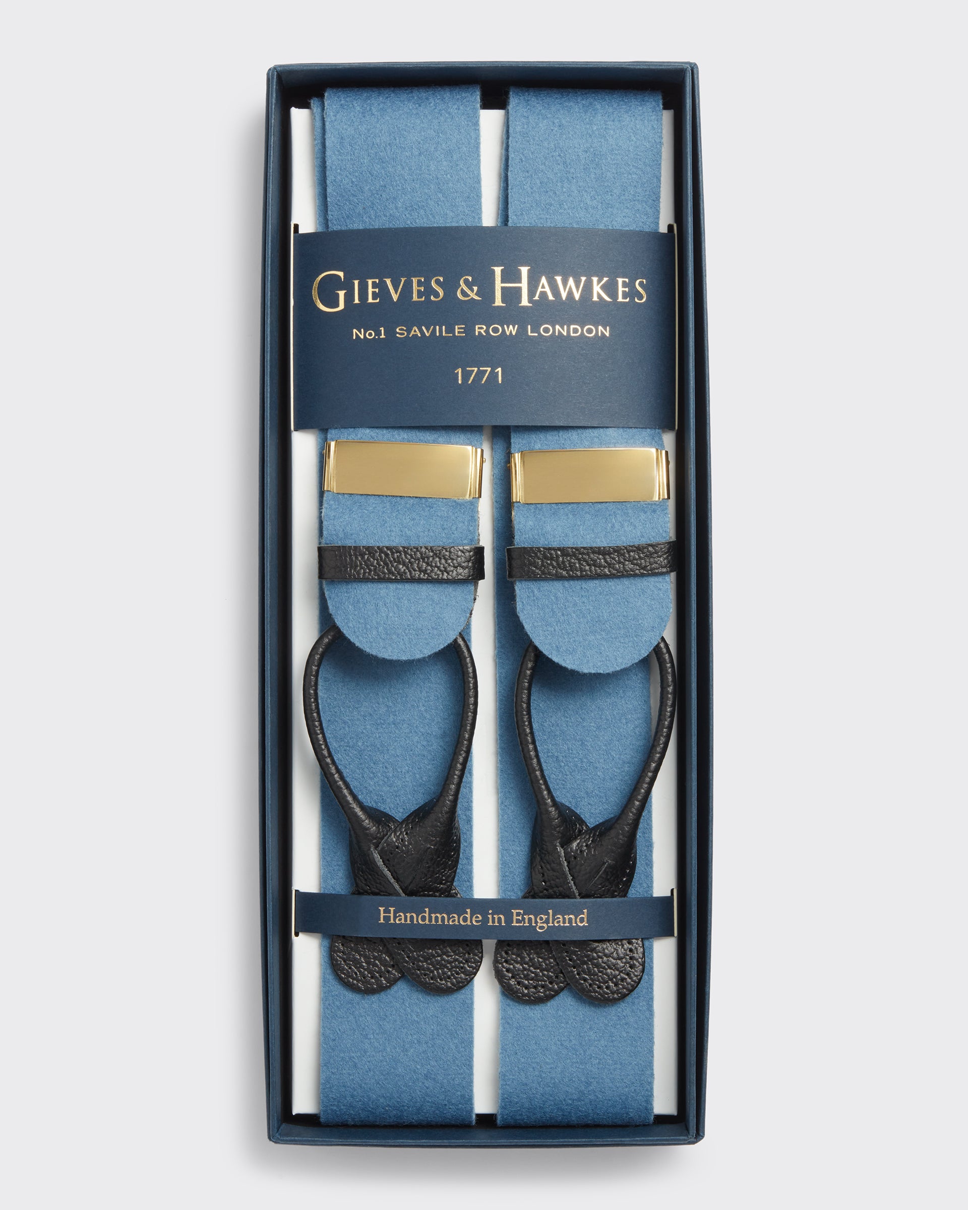 Sinclair Box Cloth Braces Light Blue