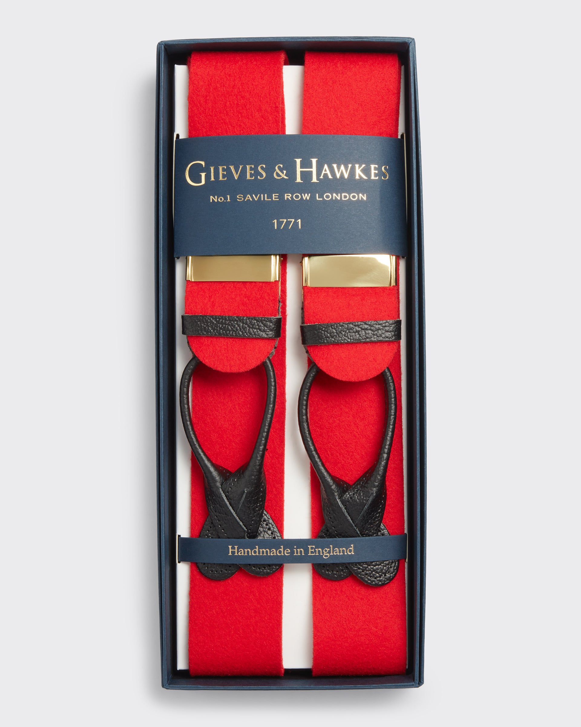 Sinclair Box Cloth Braces Red