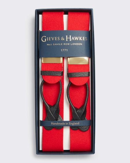 Sinclair Box Cloth Braces Red