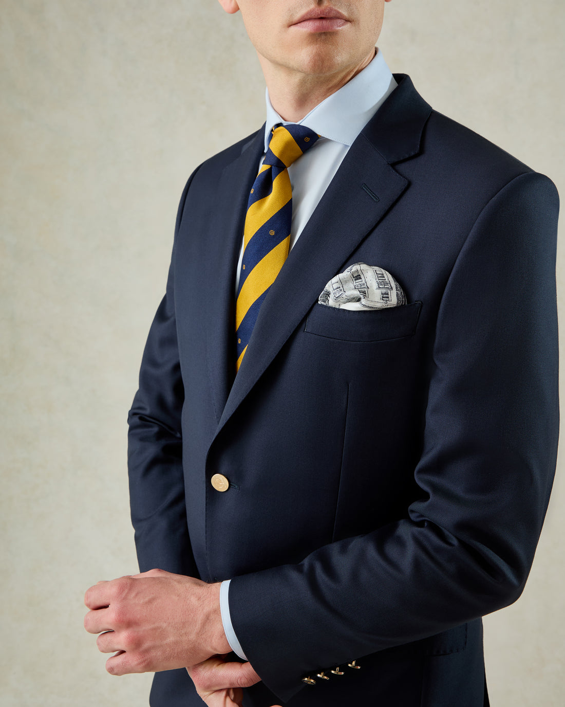 George Wool Fresco Blazer Navy
