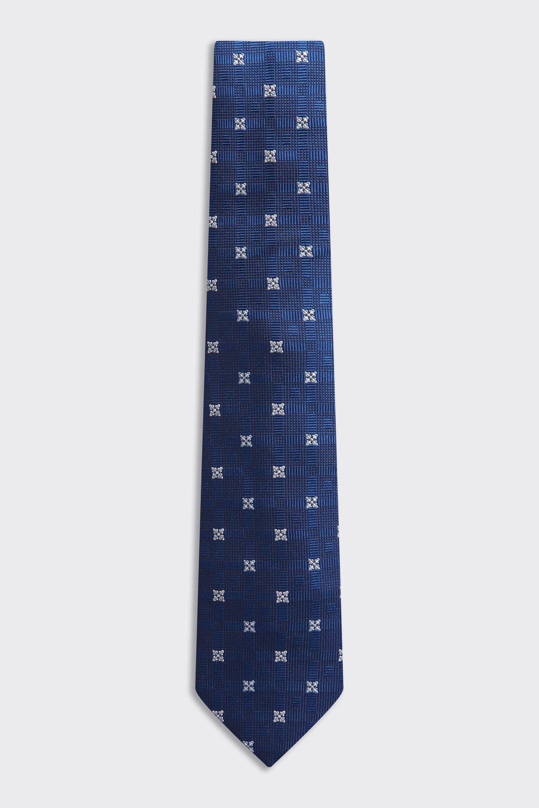 Carberry Jacquard Diamond Tie Blue