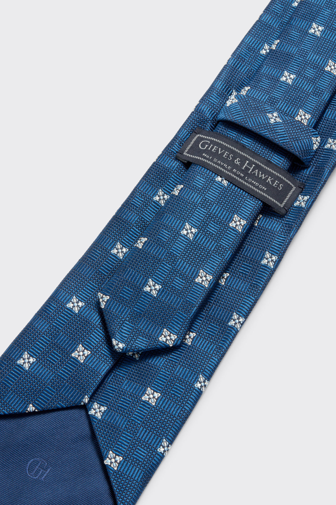 Carberry Jacquard Diamond Tie Blue