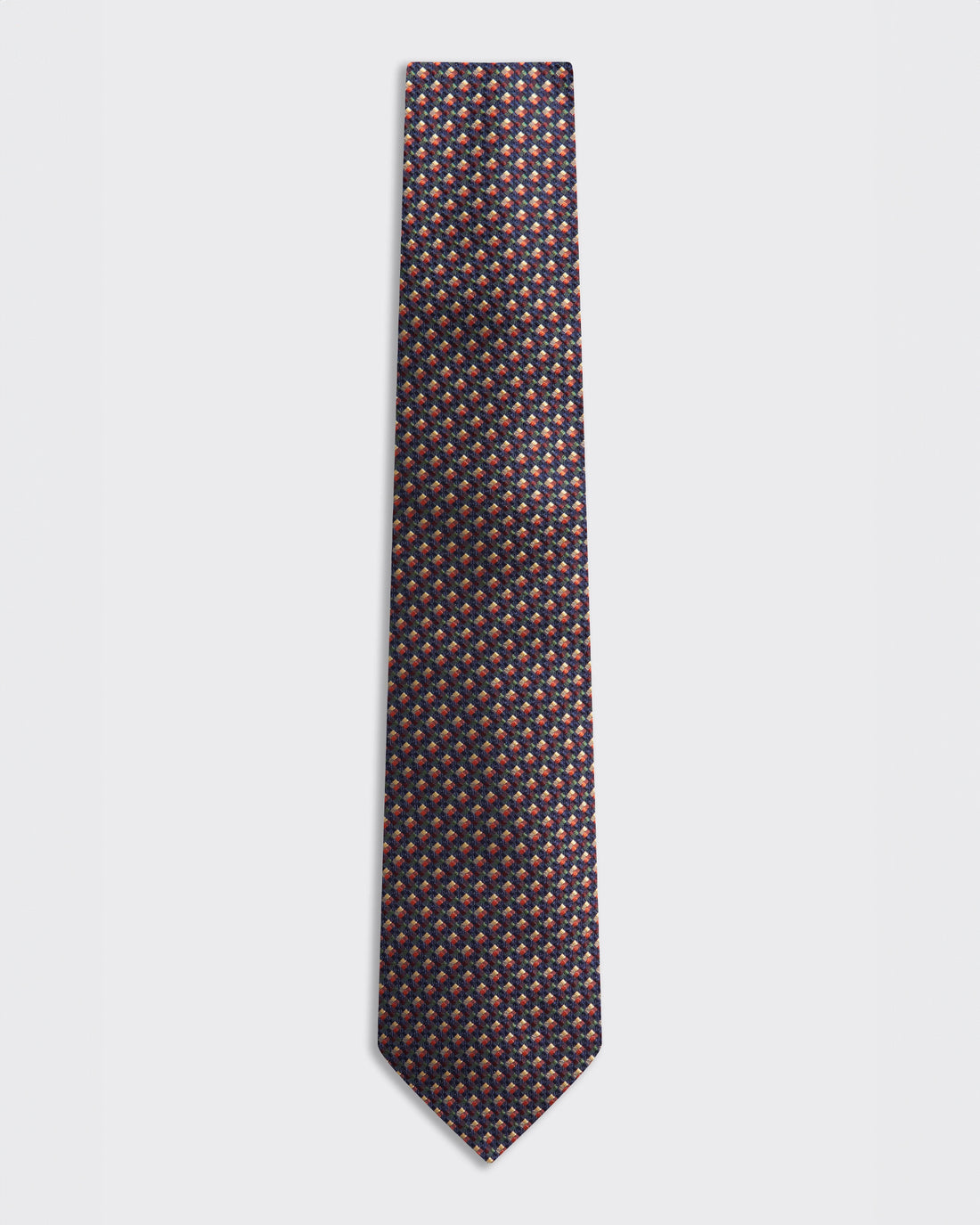 Carberry Silk Tie Texture Navy