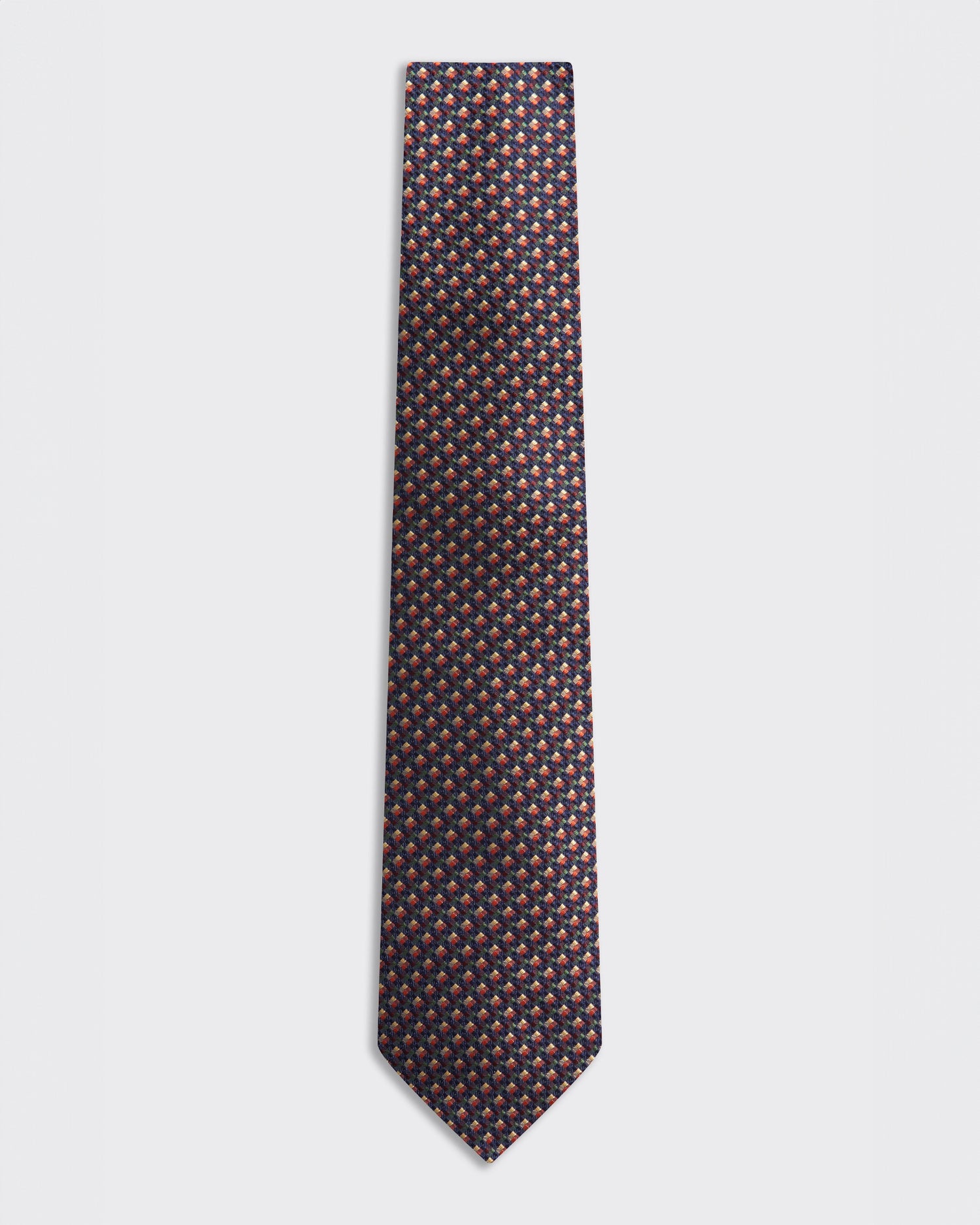 Carberry Silk Tie Texture Navy