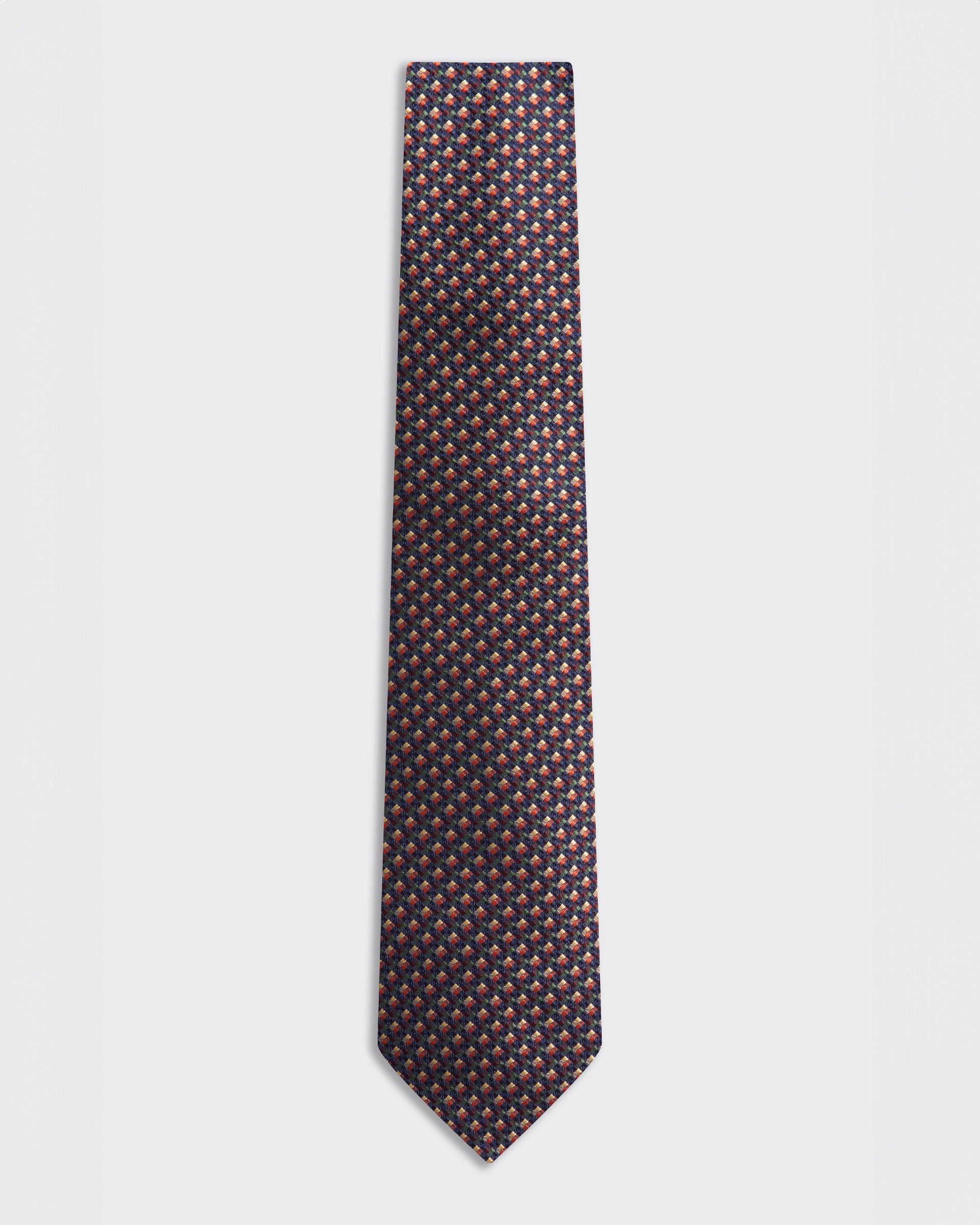 Carberry Silk Tie Texture Navy