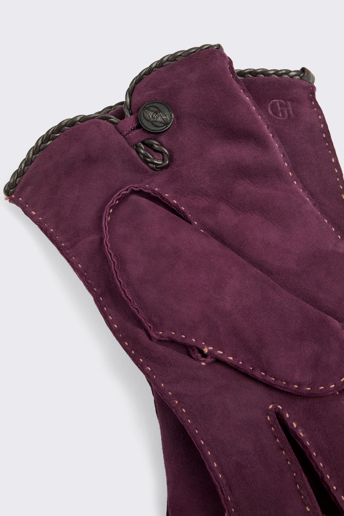 Waring Suede Gloves Burgundy