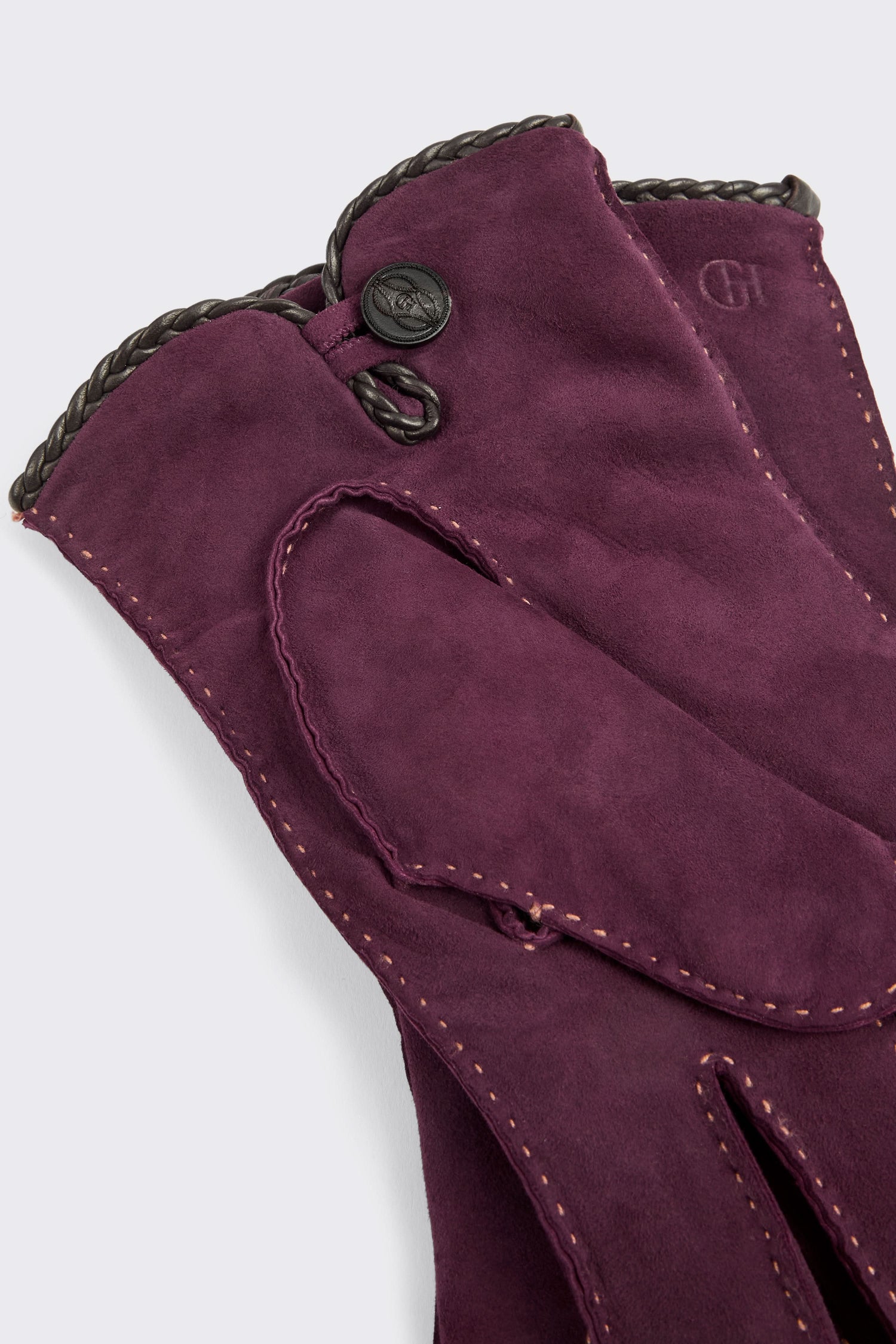 Waring Suede Gloves Burgundy