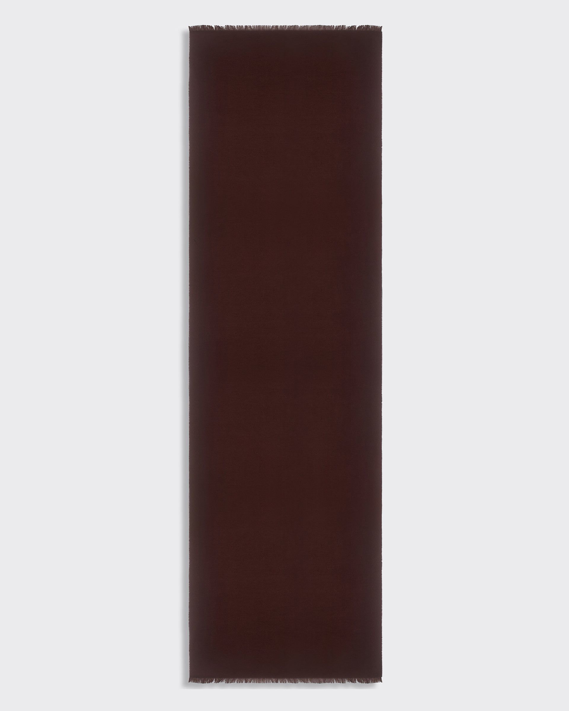 Kenmare Wool Scarf Monogram Burgundy