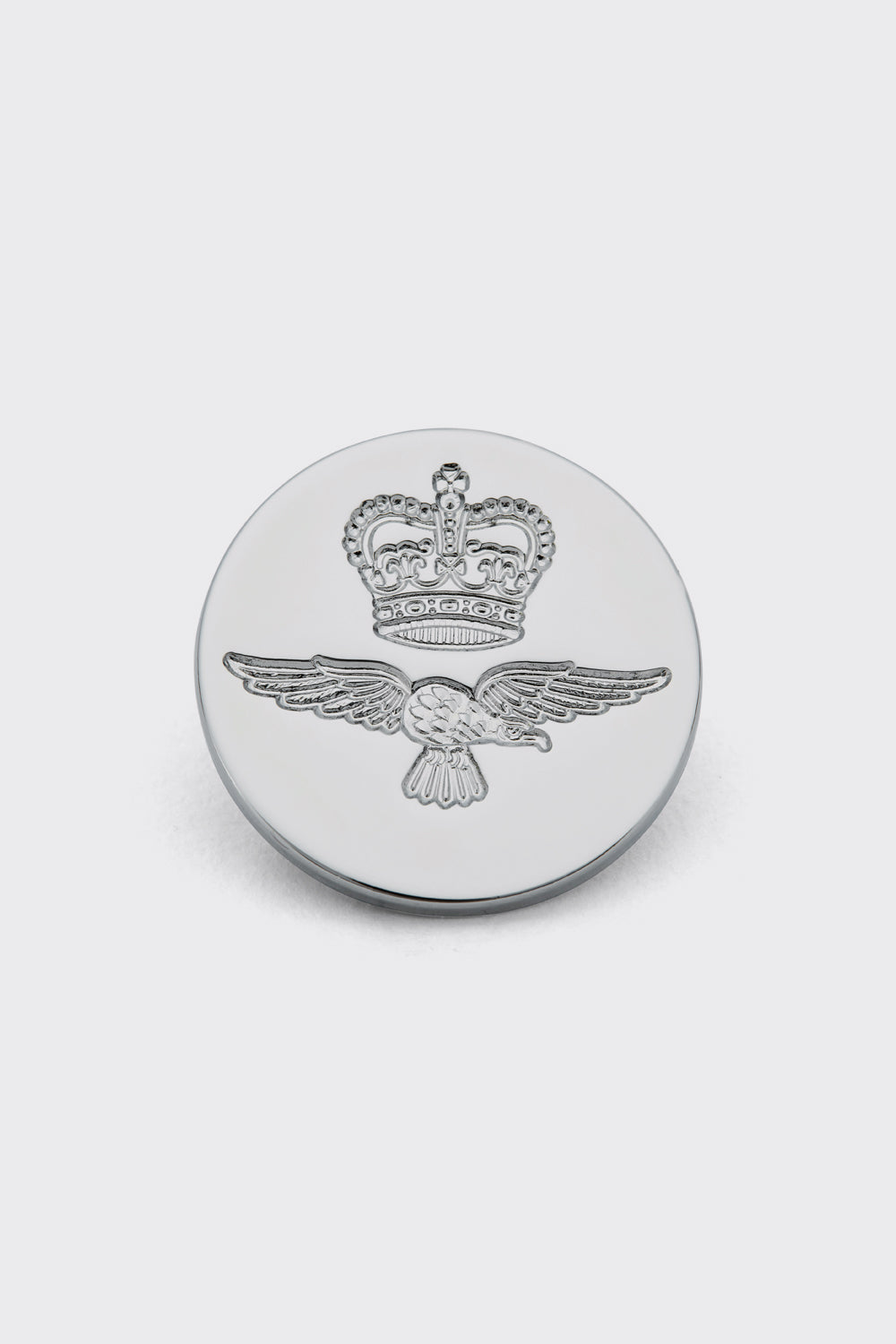 RAF Blazer Button - Flat Indented Wings Silver