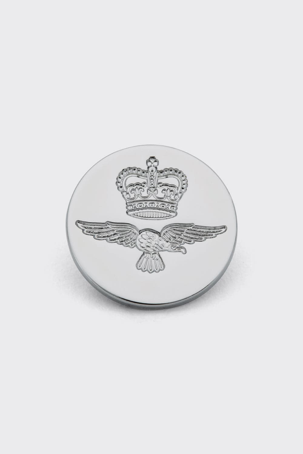 RAF Blazer Button Flat - Silver