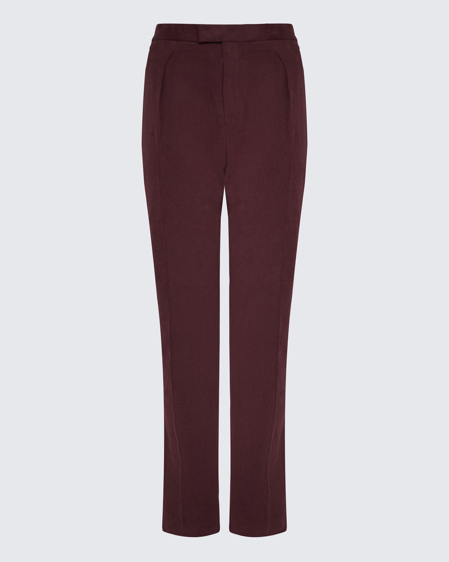 Barlow Moleskin Trouser Burgundy