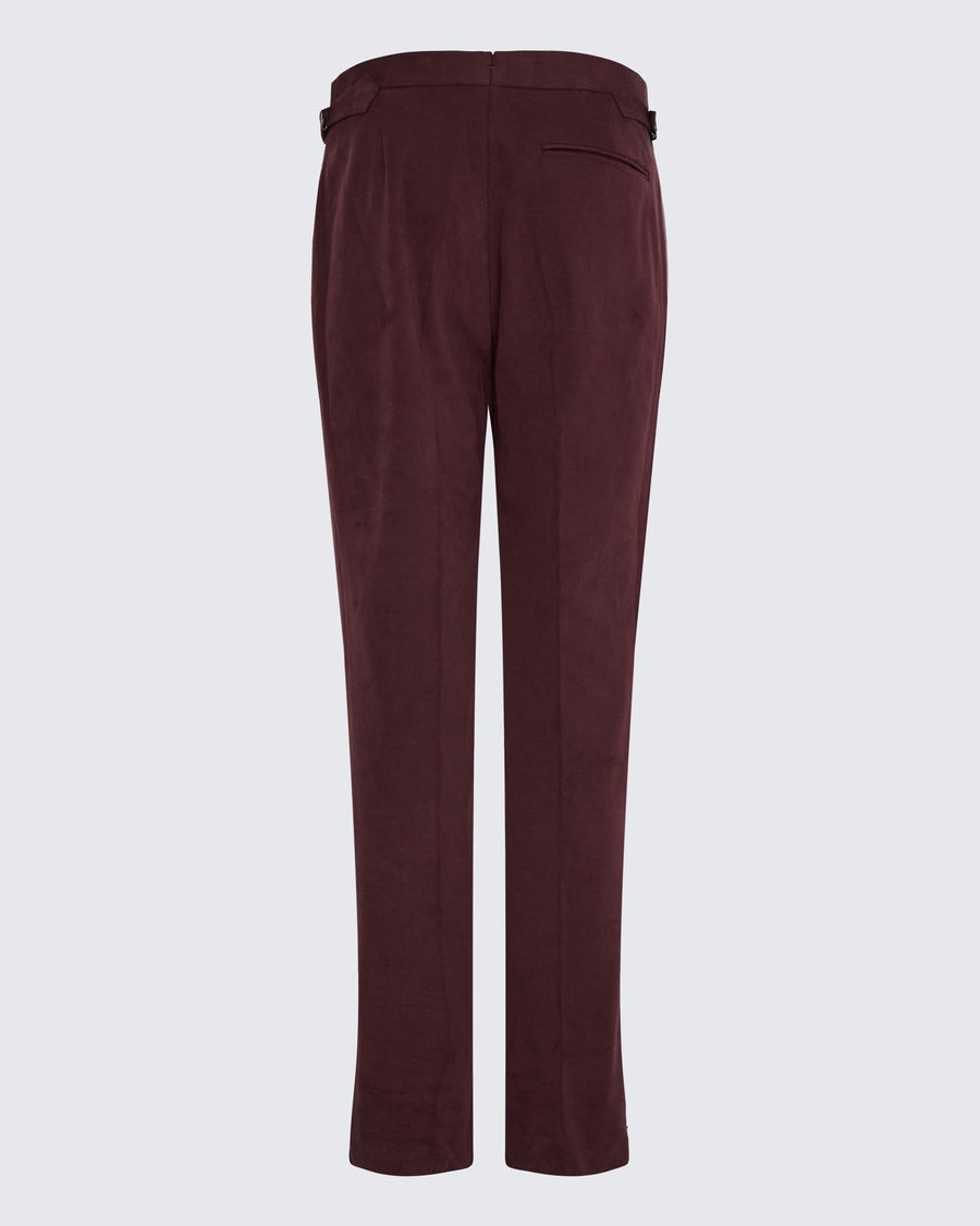 Barlow Moleskin Trouser Burgundy