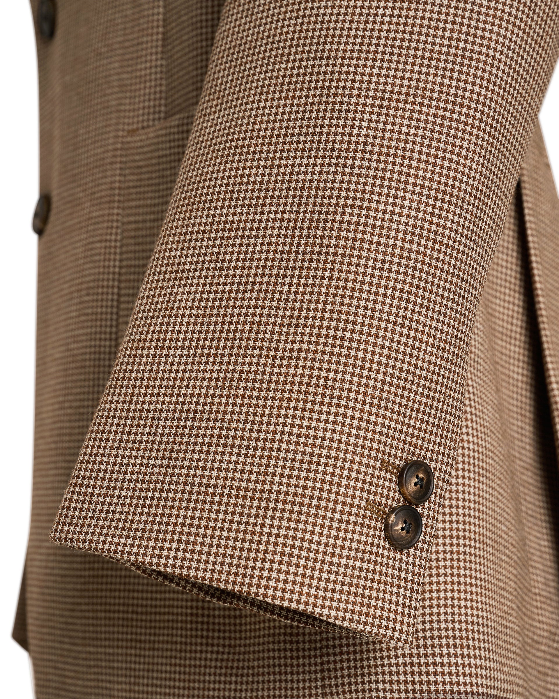 Beatty Merino Wool Puppytooth Blazer Burgundy/Wine