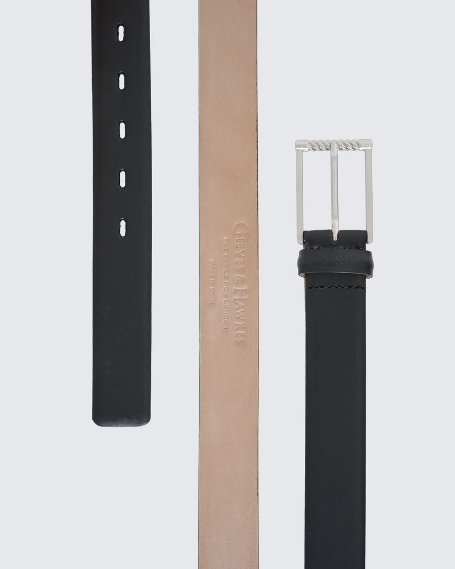 Crawford Leather Belt Black