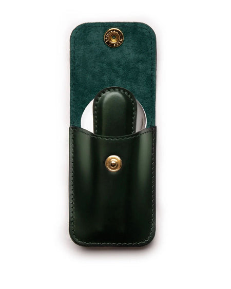 Bridle Hide Travel Shoe Horn Green