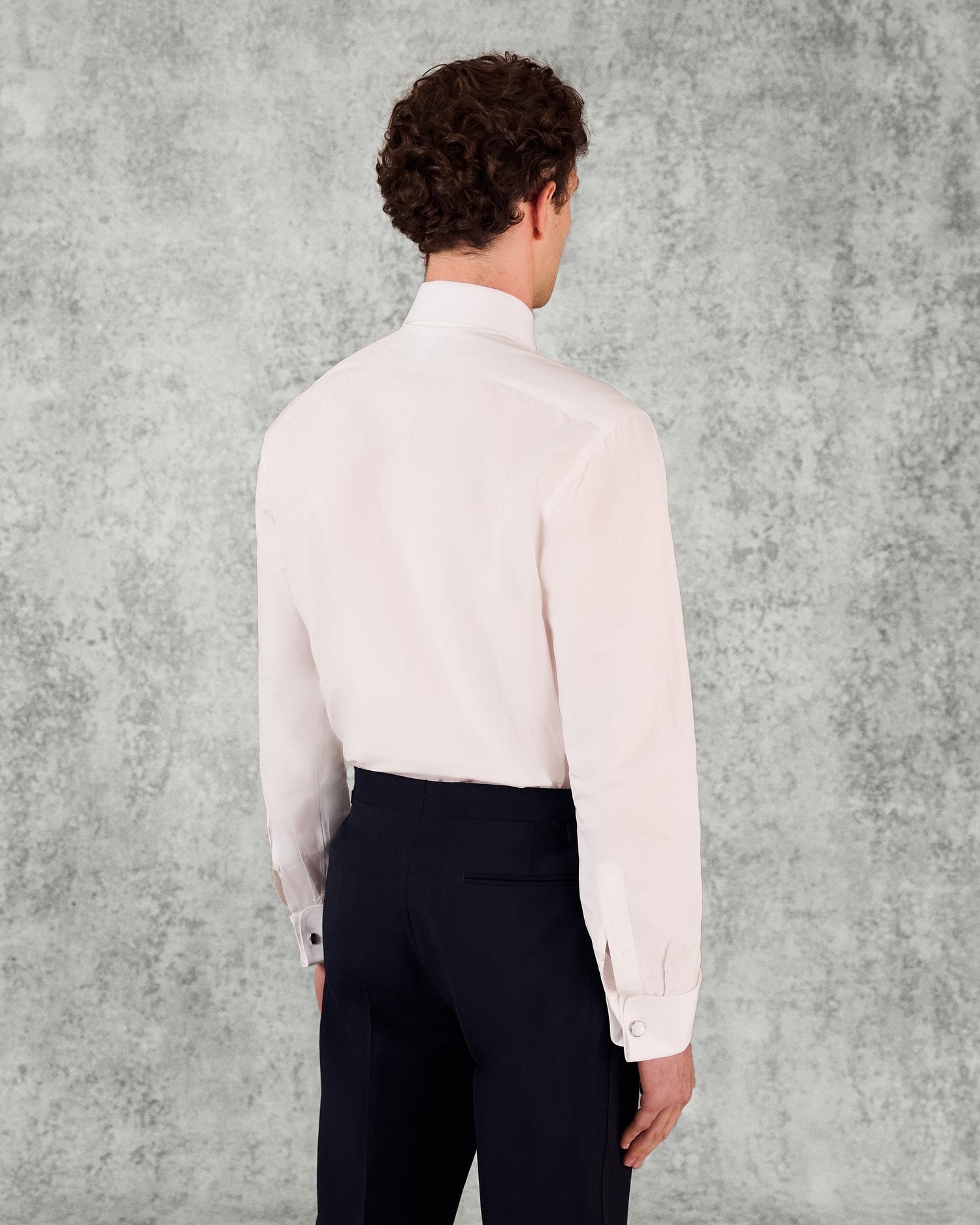 Bonham Pleated Evening Shirt White