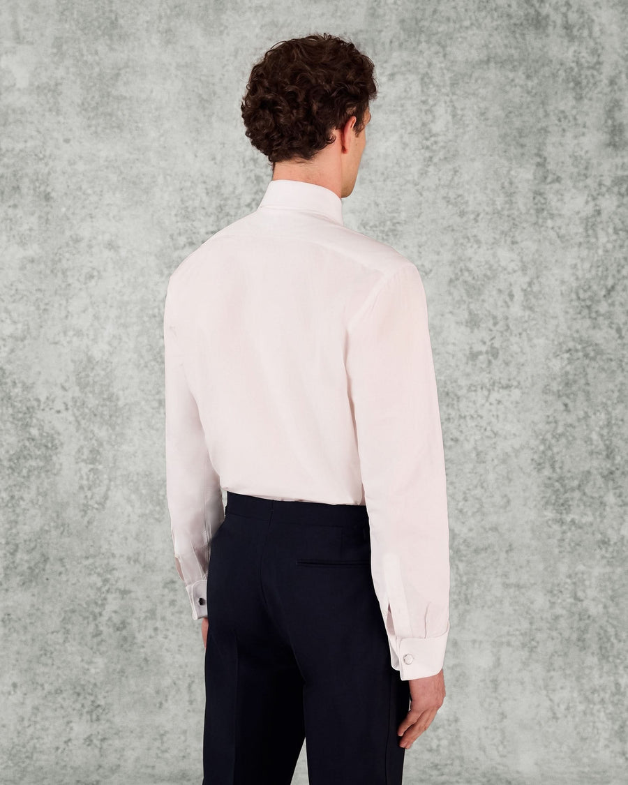 Bonham Pleated Evening Shirt White