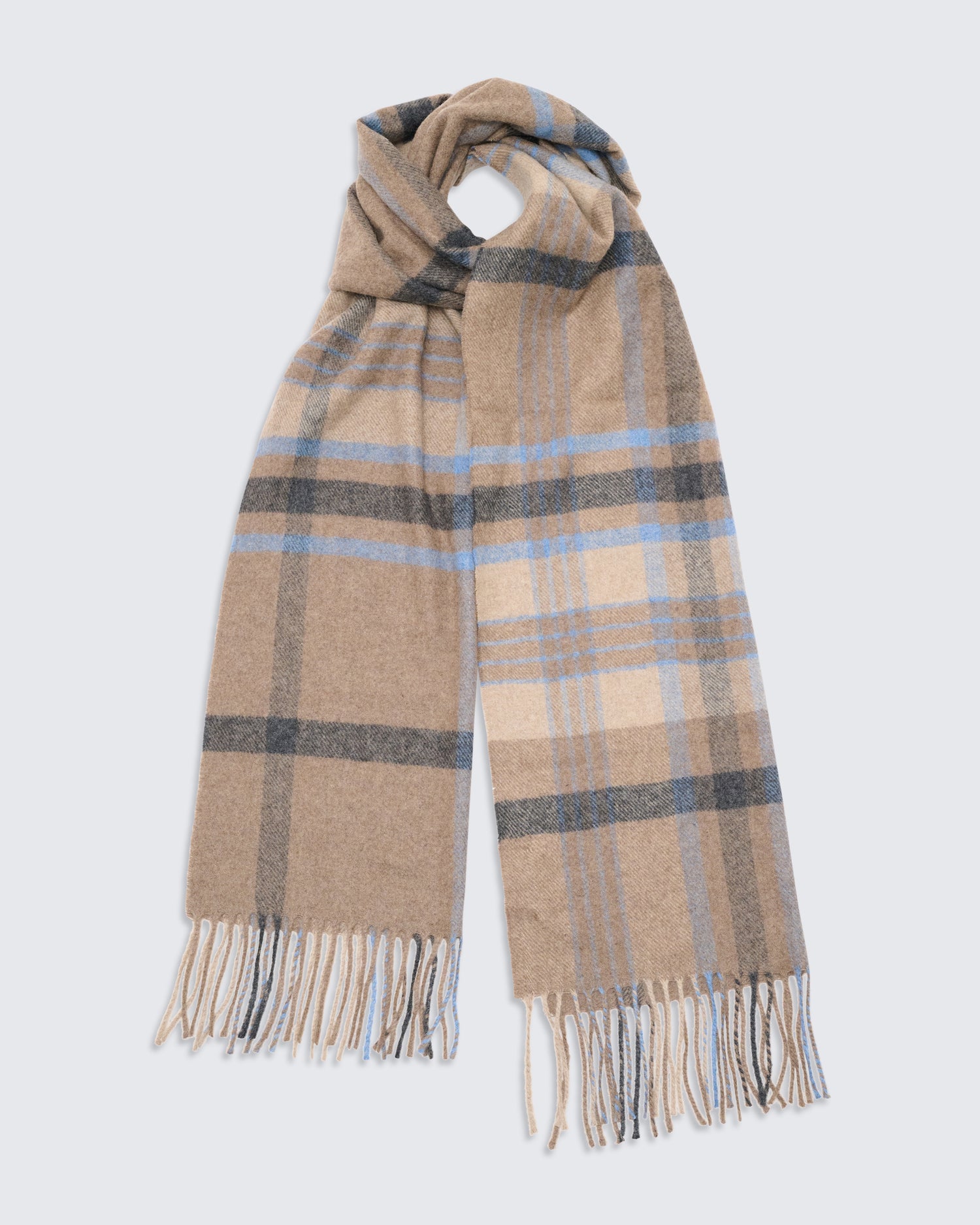 Brock Cashmere Scarf Multi Check