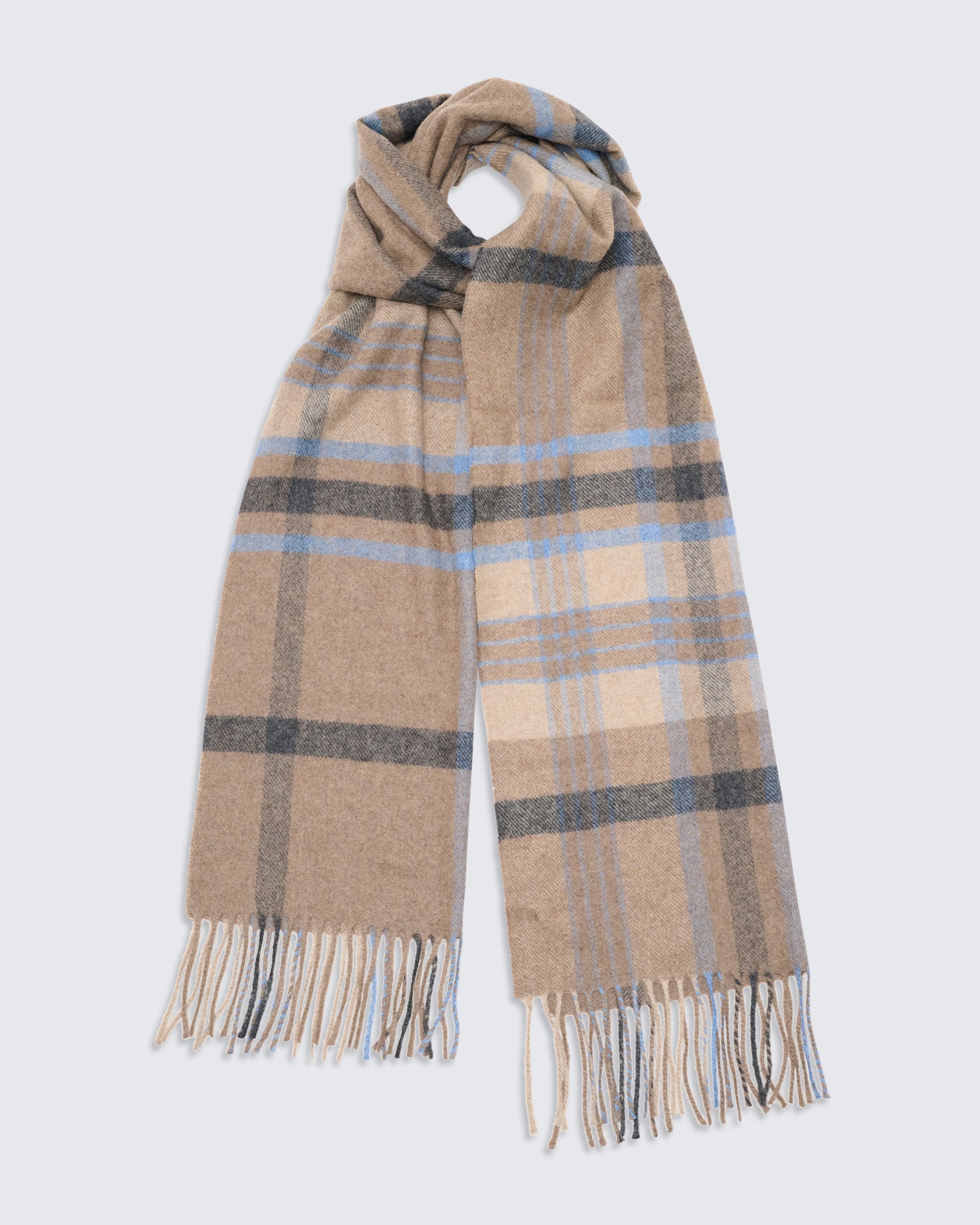 Brock Cashmere Scarf Multi Check