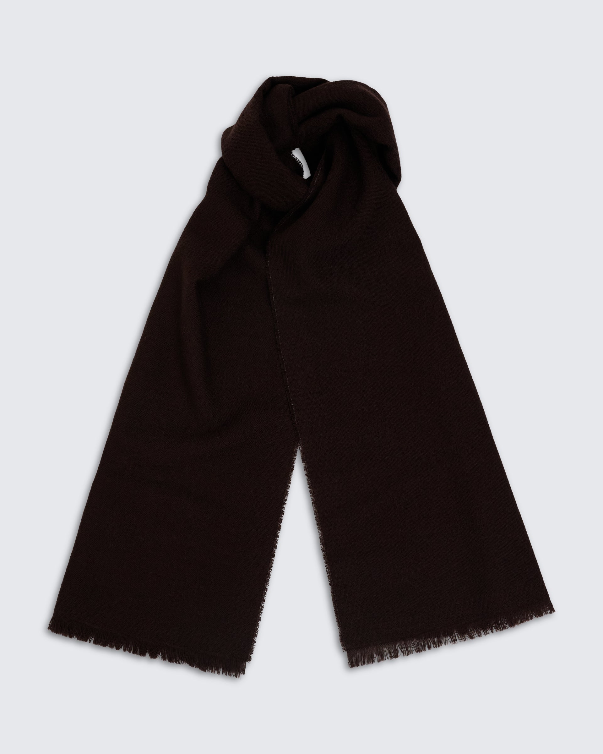 Kenmare Wool Scarf Monogram Burgundy