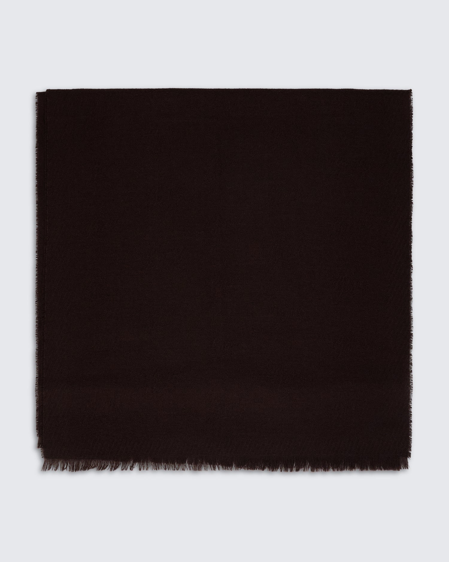 Kenmare Wool Scarf Monogram Burgundy