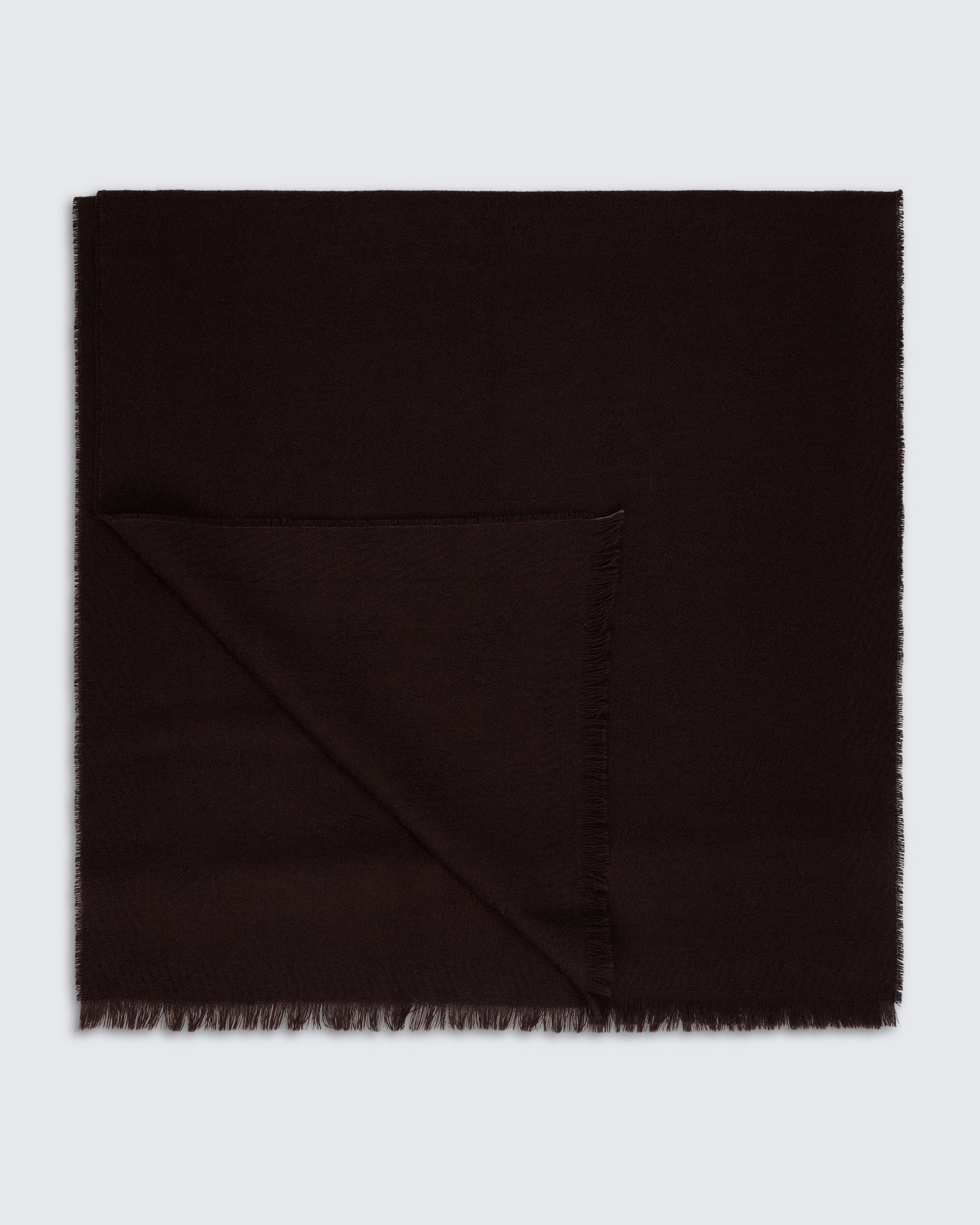 Kenmare Wool Scarf Monogram Burgundy