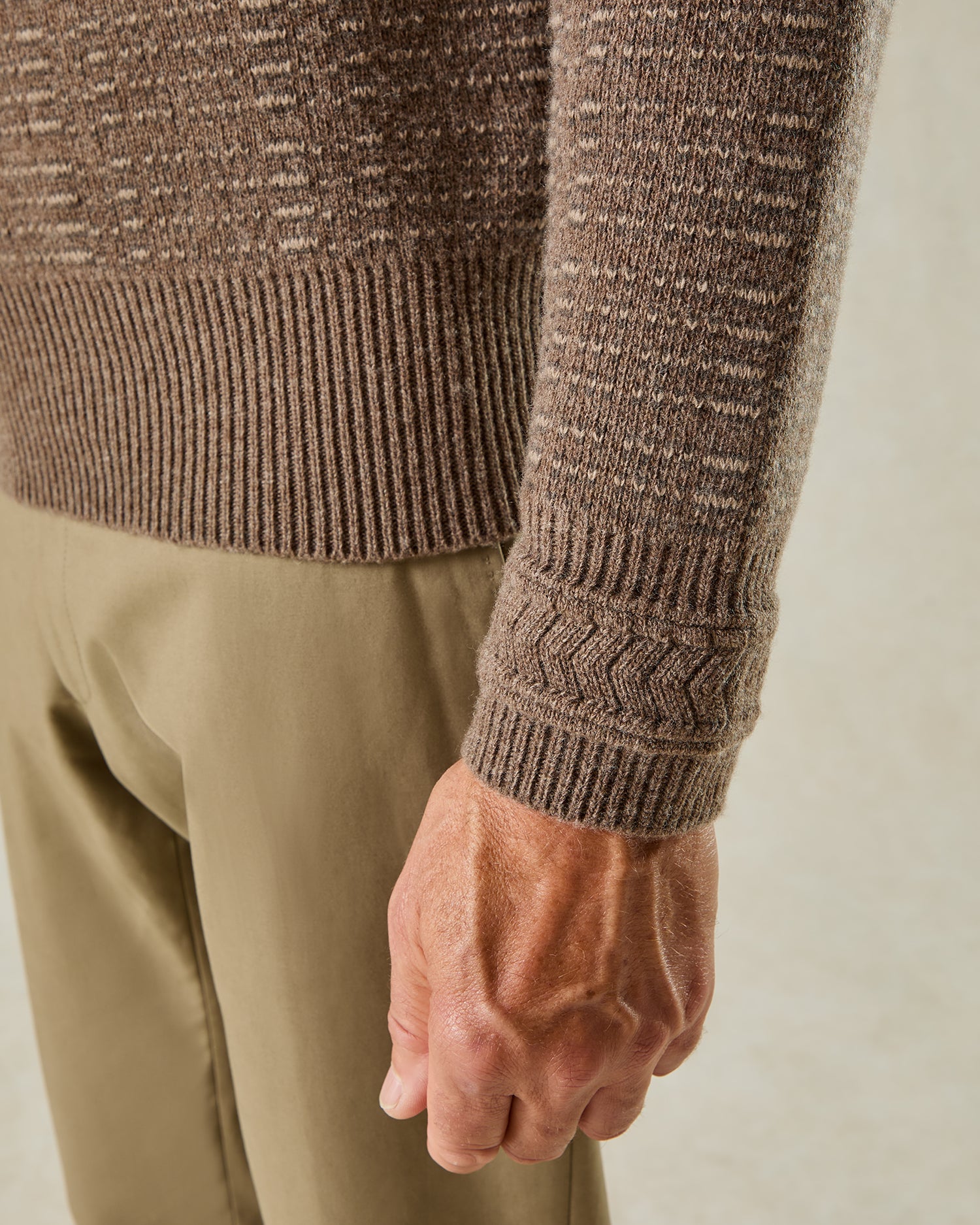 Ballentyne Morse Code Wool Knit Camel