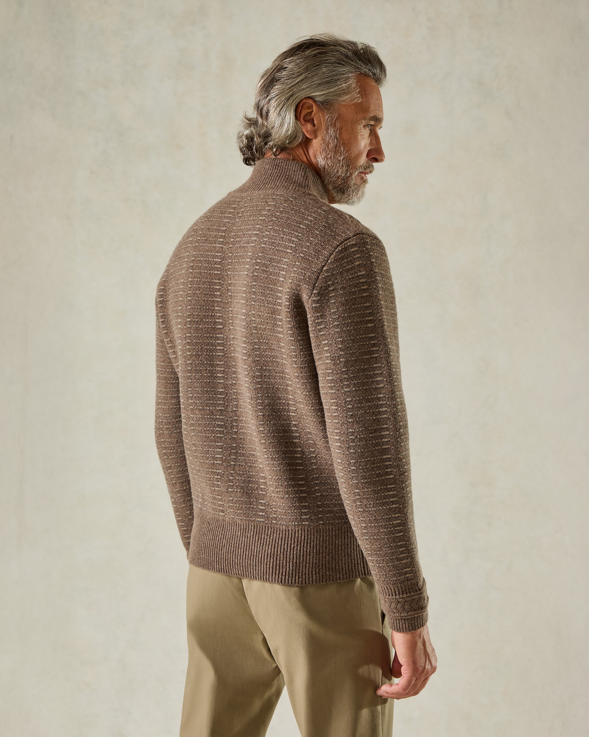 Ballentyne Morse Code Wool Knit Camel