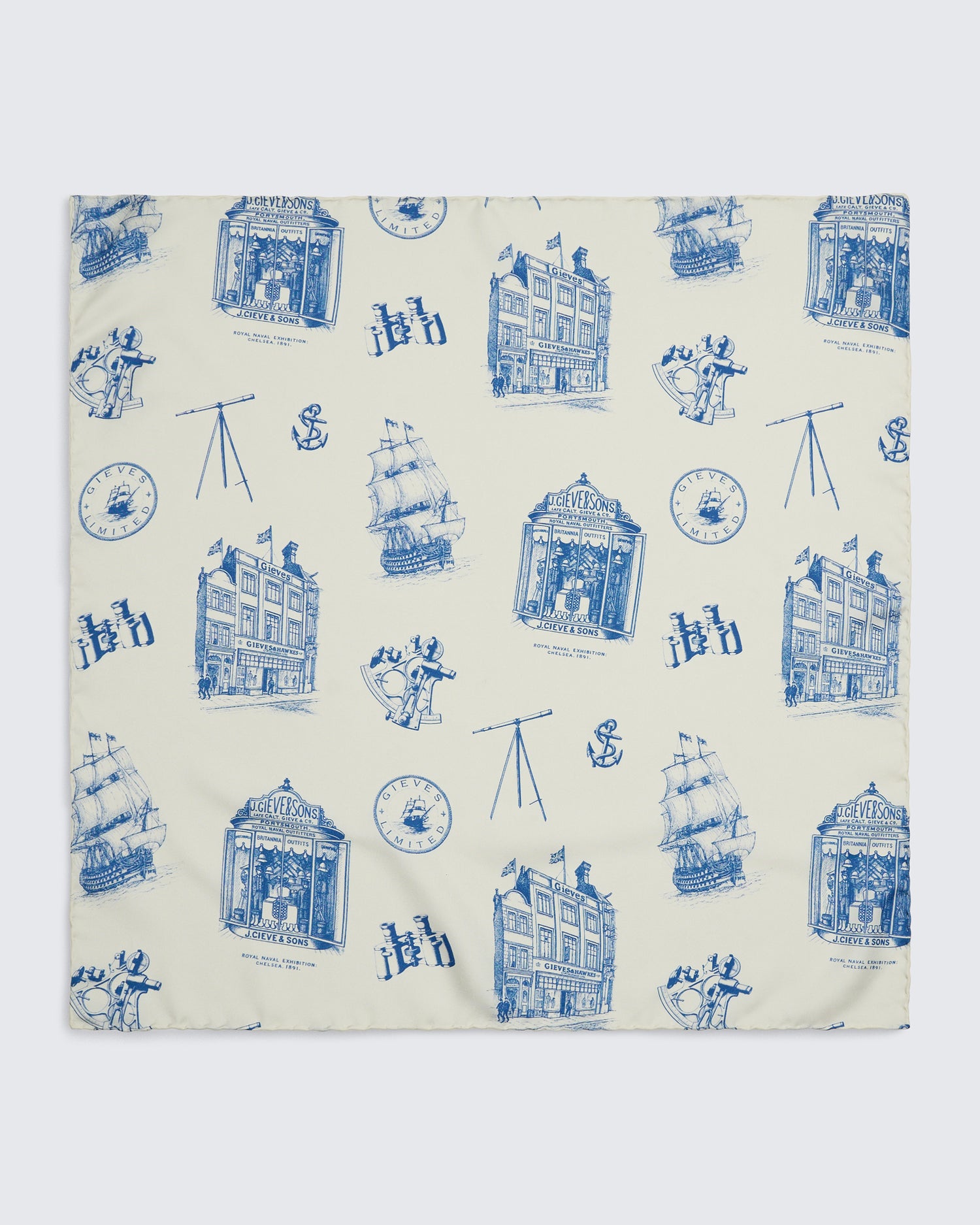 Barne Portsmouth Heritage Pocket Square