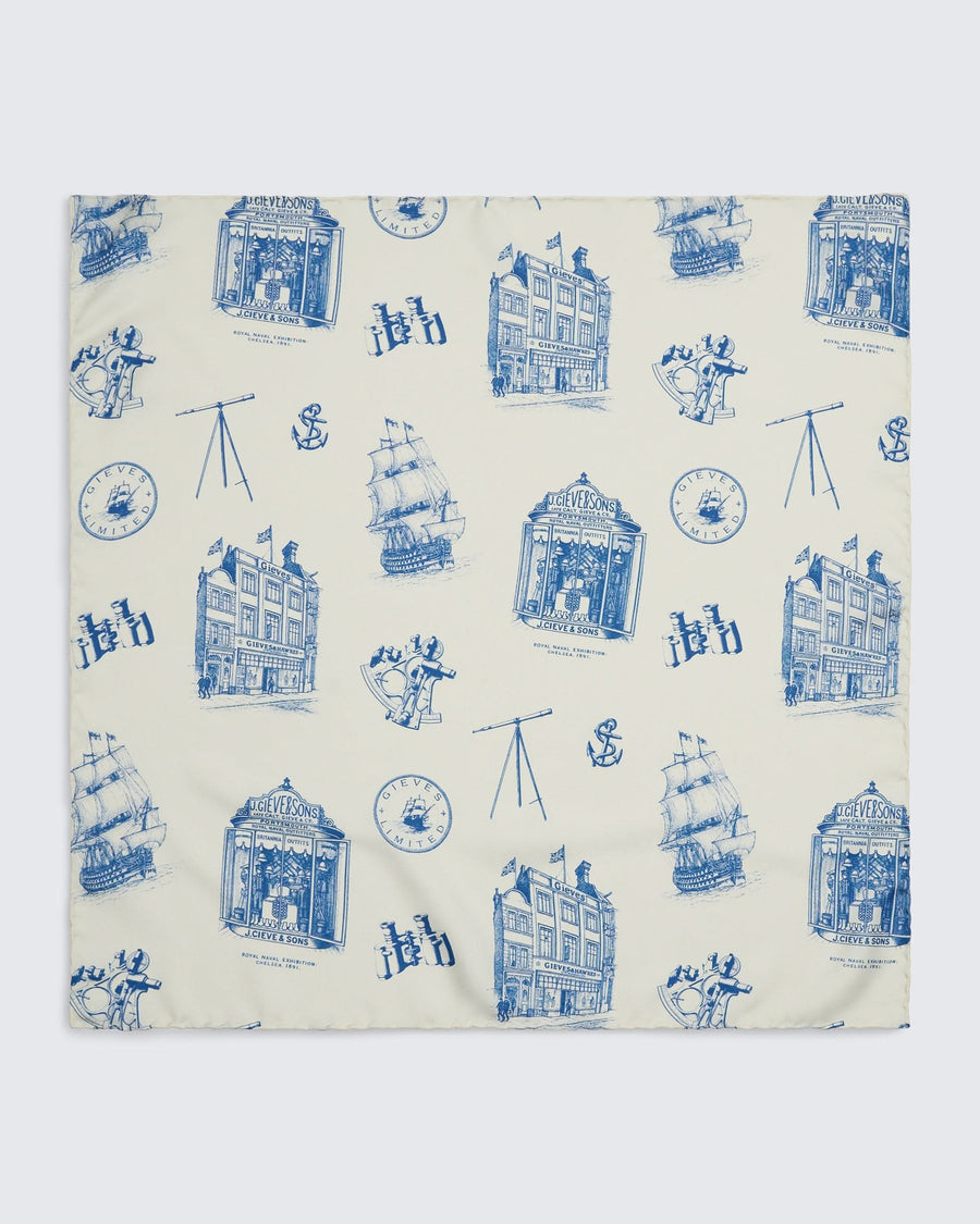 Barne Silk Portsmouth Heritage Pocket Square
