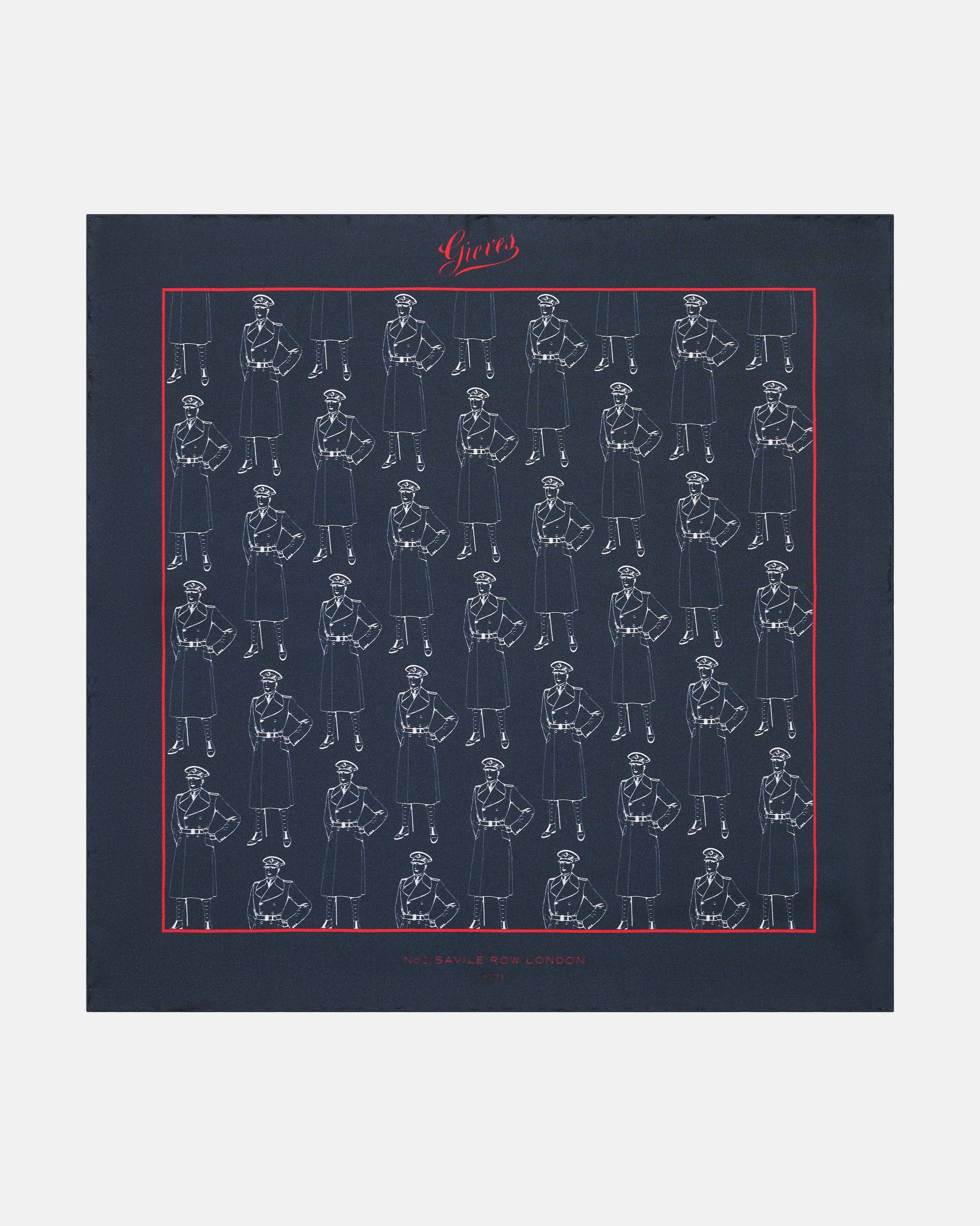 Barne Silk Archive Man Pocket Square