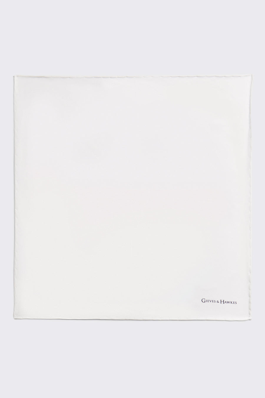 Barne Silk Pocket Square White