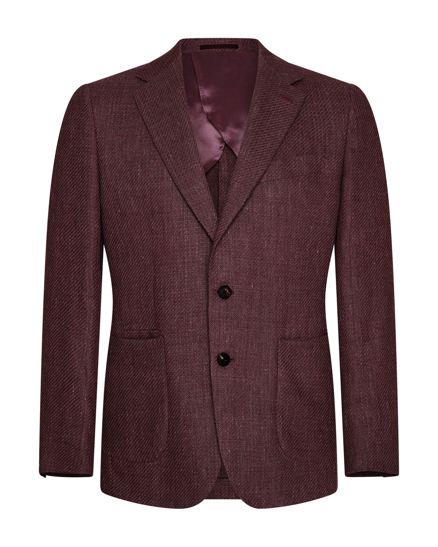 Bligh Virgin Wool &amp; Linen Textured Blazer Mauve