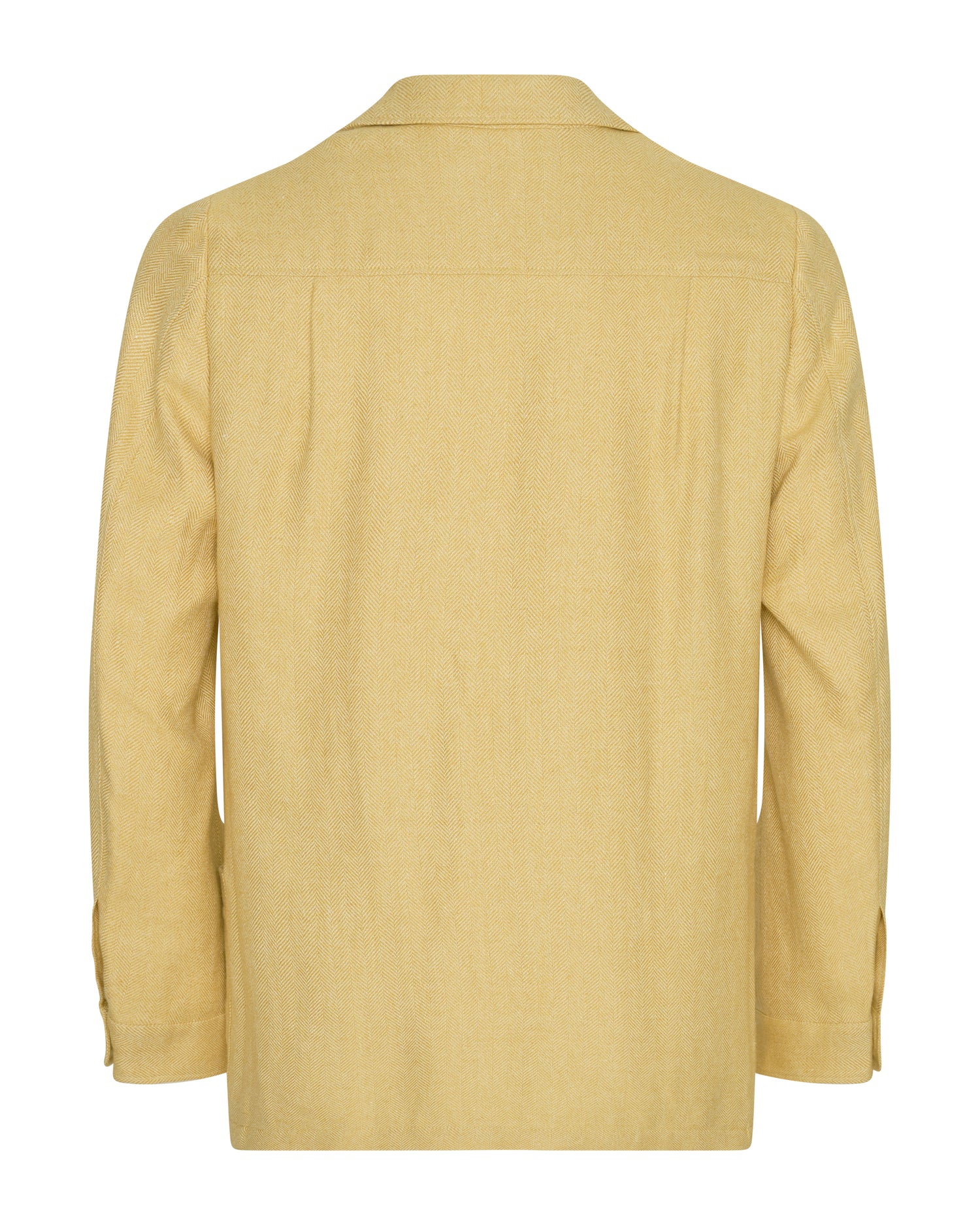 Burke Wool &amp; Linen Herringbone Shacket Yellow