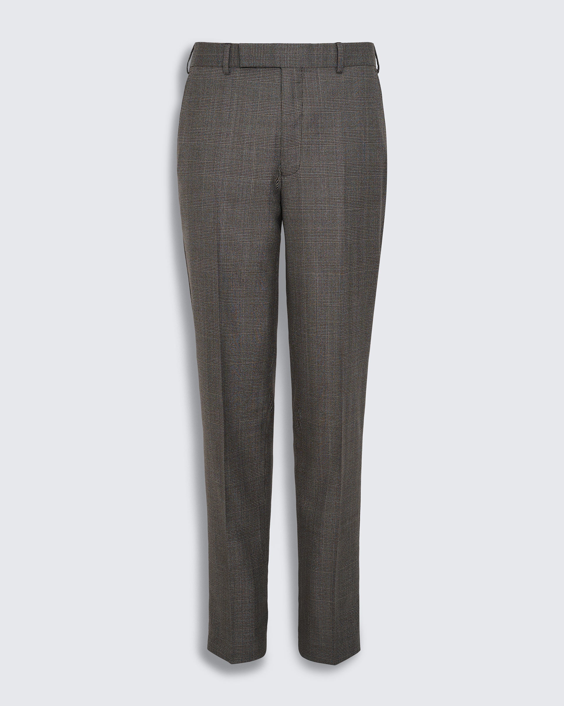 Bushell Wool Suit Trouser Brown Check