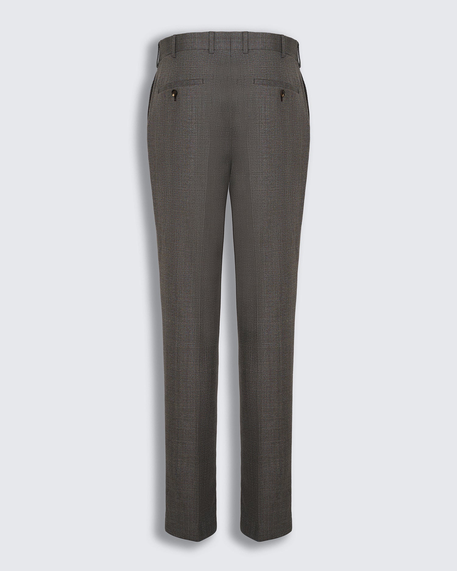 Bushell Wool Suit Trouser Brown Check