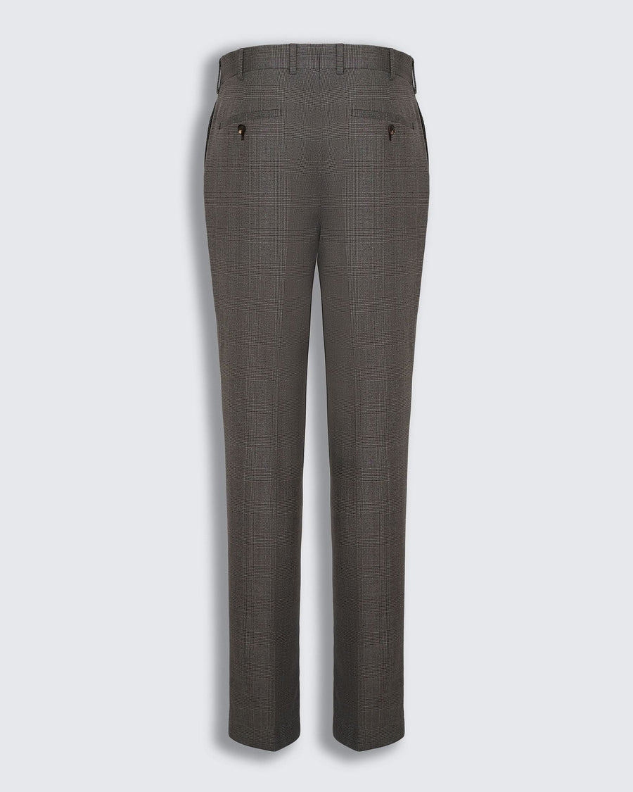 Bushell Wool Check Suit Brown