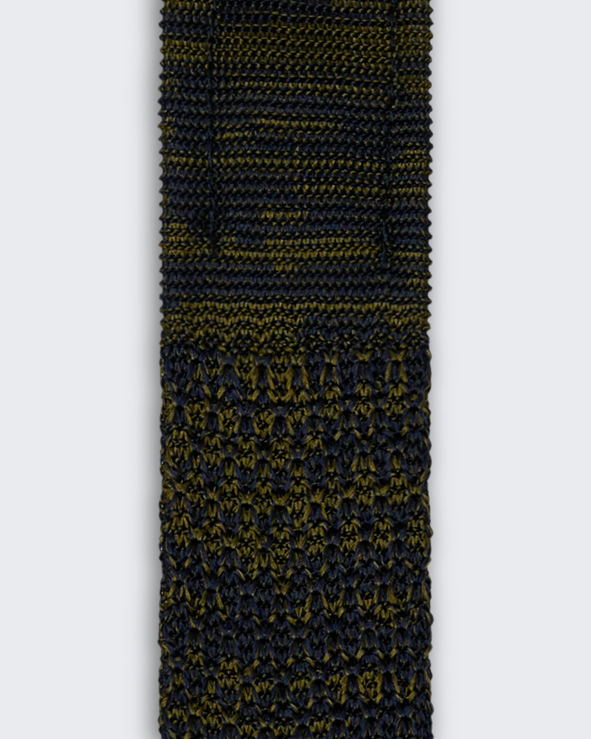 Carberry Knitted Silk Tie Green &amp; Navy