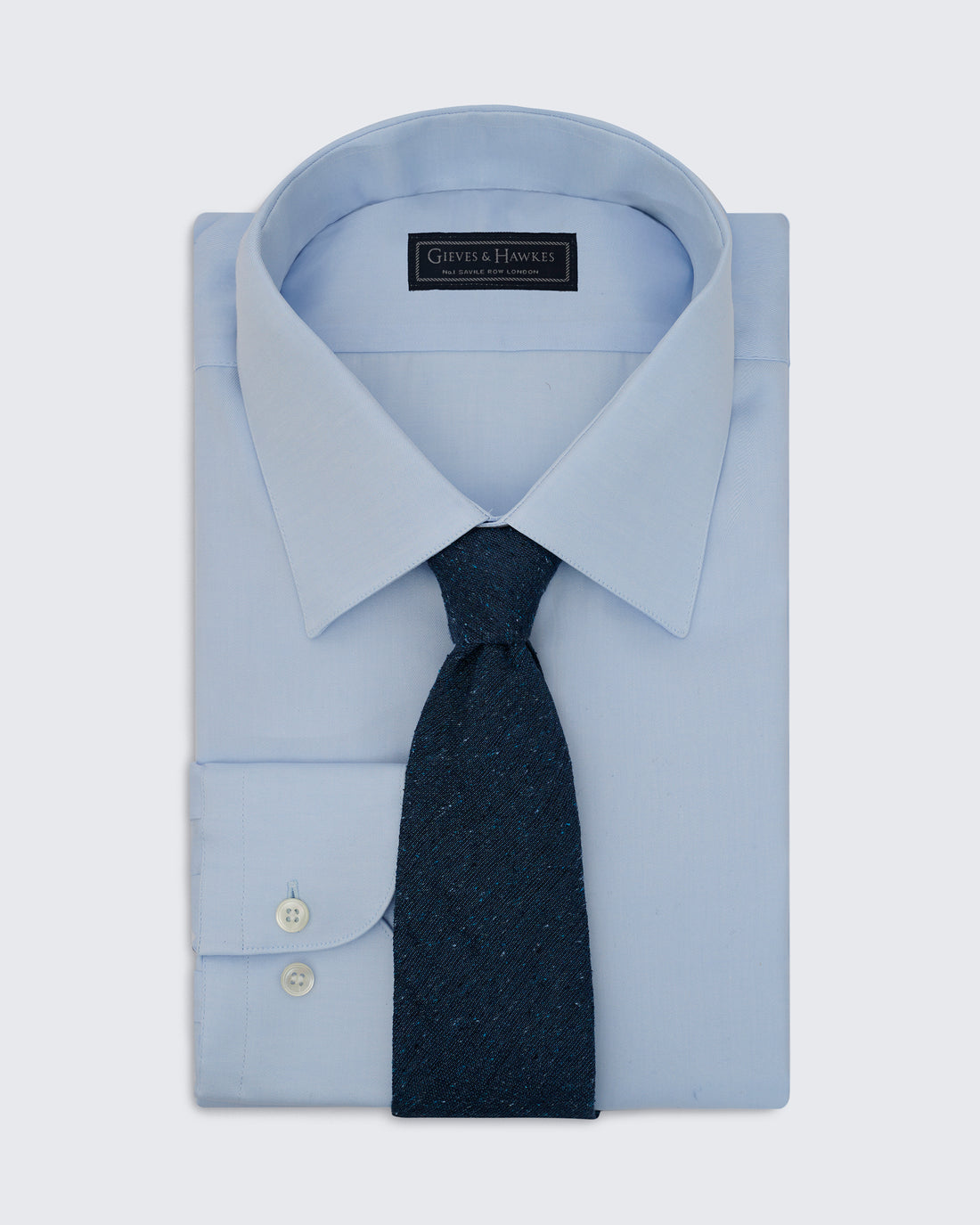 Carberry Silk Tie Blue Fleck