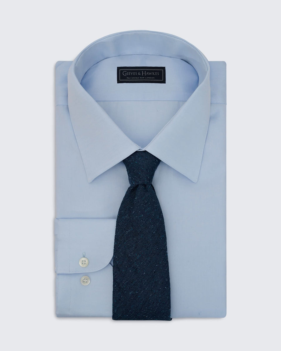 Carberry Silk Tie Blue Fleck