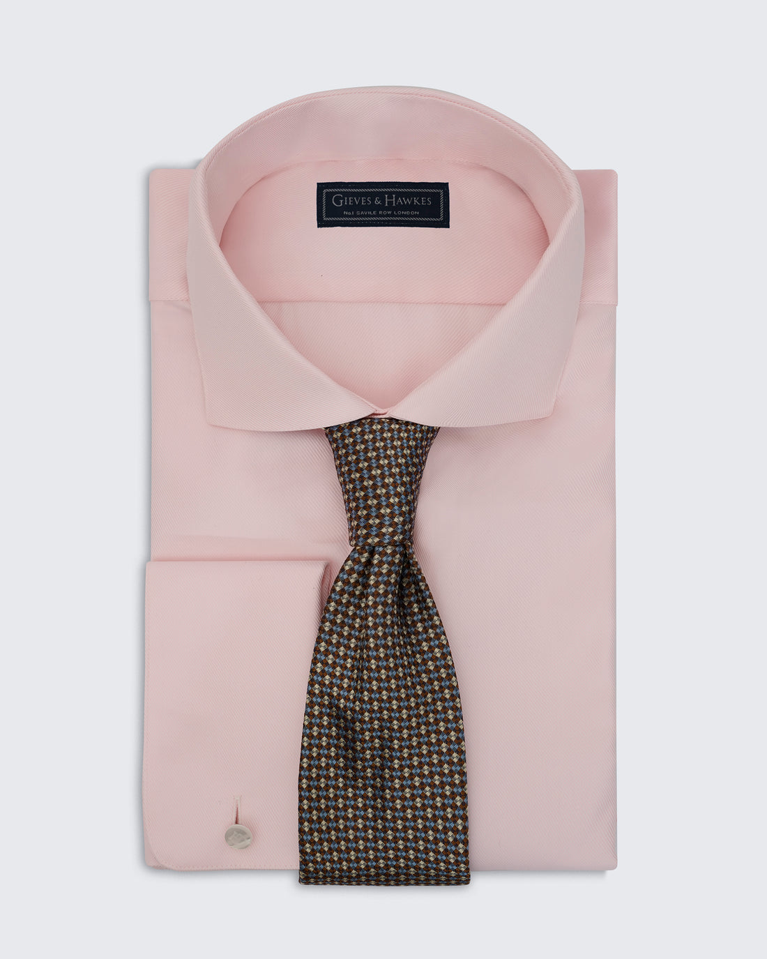 Carberry Brown &amp; Blue Fancy Neat Tie