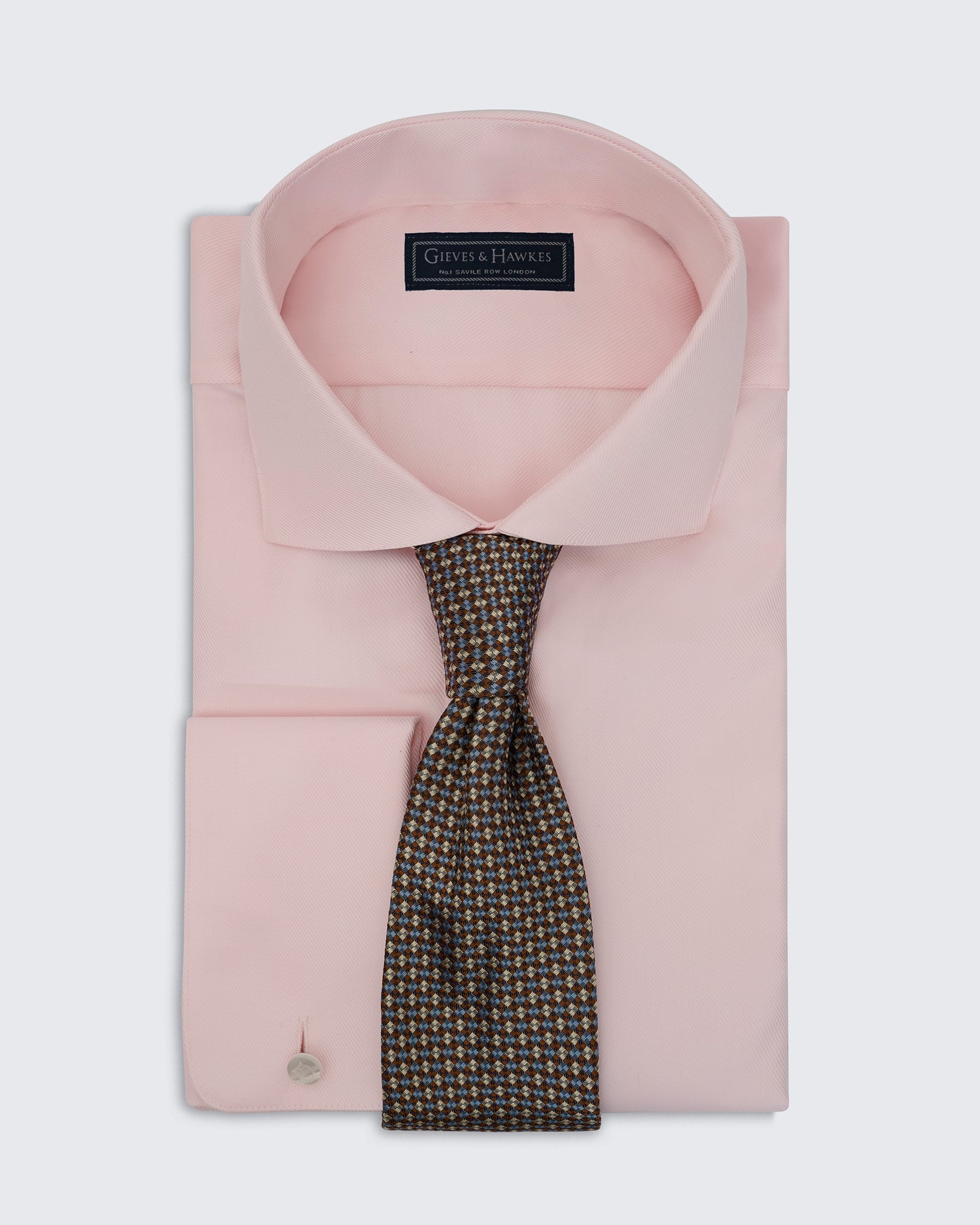 Carberry Brown &amp; Blue Fancy Neat Tie