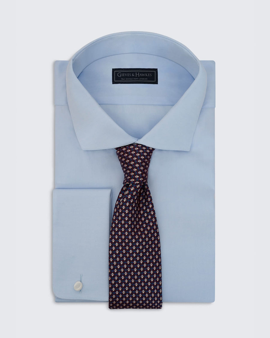 Stanberry Navy Red Texture Tie