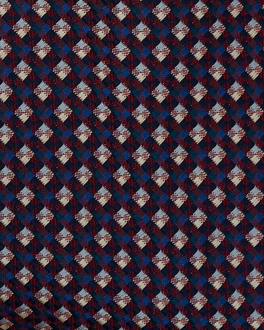 Stanberry Navy Red Texture Tie